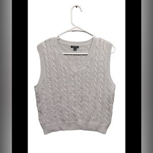 Sweater Vest Crop Top